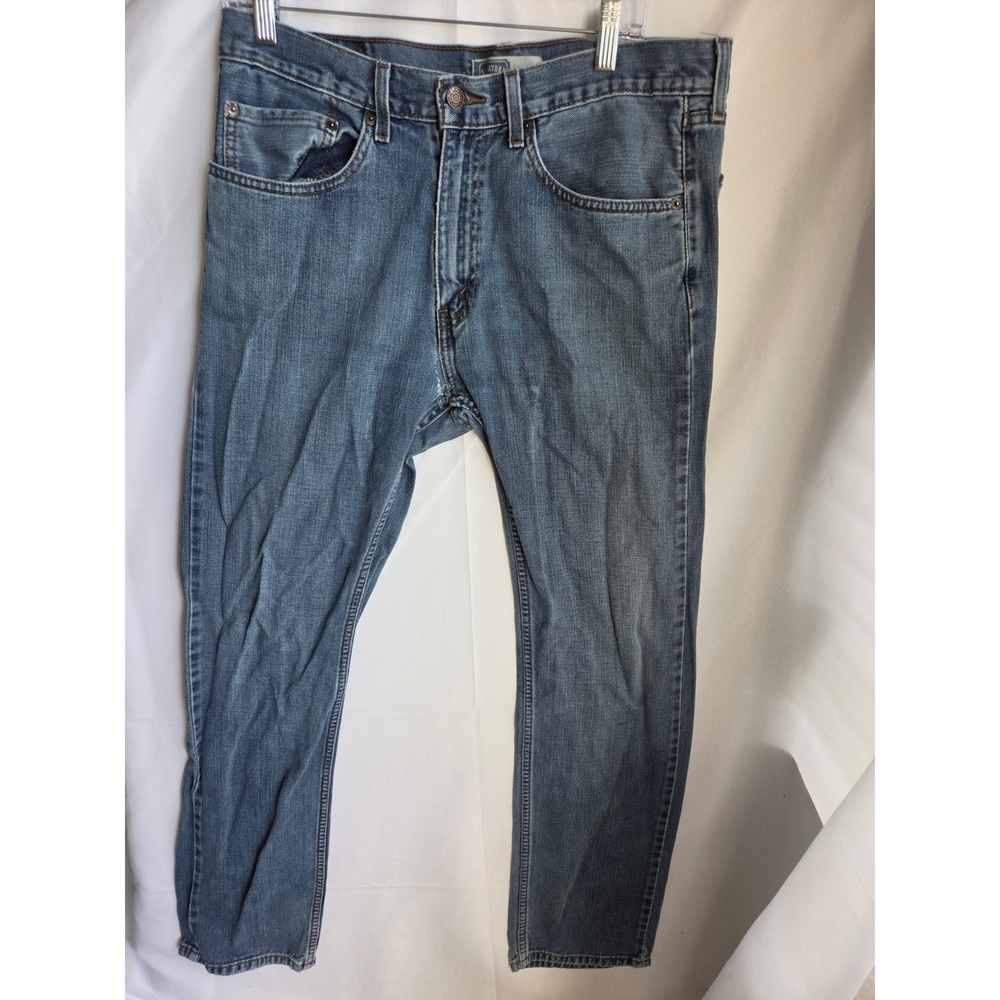 Signature Regular Jeans Mens Blue Medium Wash Regular Mid Straight